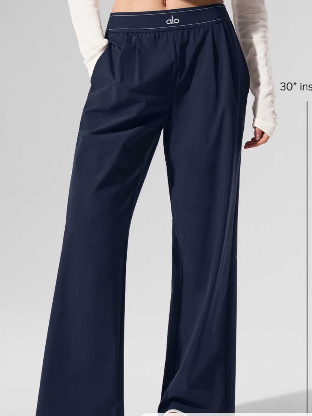 Alo Yoga Suit Up Trouser - Regular 30” - XXS - Navy